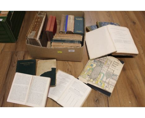 Box of vintage books, to include Workshop Practice, Machinery handbooks and The Cottage Gardener   