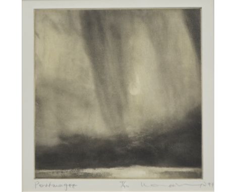 Norman Ackroyd (British, b. 1938), 'Portmagee' limited edition etching, 7/90, signed, dated and titled in pencil, 15 x 15.5 c