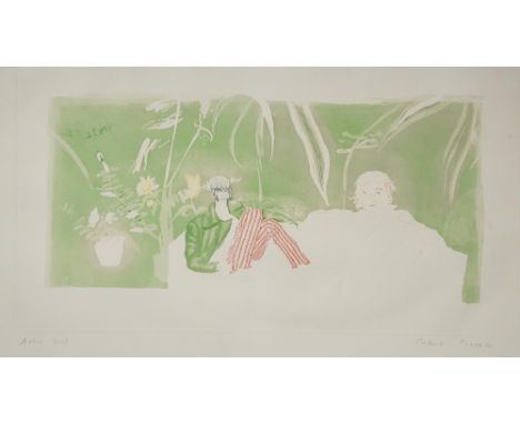 § Patrick Proctor RA (British 1936-2003), 'Departure' etching originally from from 'Invitation to a Voyage', 1969, signed in 