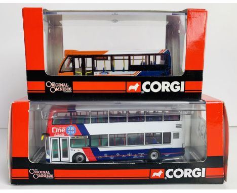2x Corgi Omnibus 1:76 Buses - To Include:  OM44109 Optare Solo Strathtay Buses, OM41210 Wright Gemini Eclipse - Travel Dundee