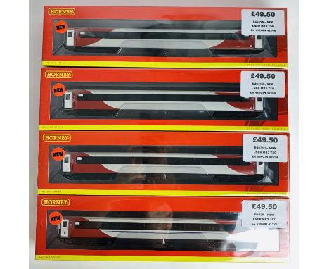 4x Hornby OO Gauge LNER (Ex Virgin) Mk3 Coaches - Including: R4929, R4931C, R4931A, R4931B - All New Boxed &amp; Sealed P&amp