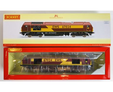 Hornby OO R3349 Class 67 024 EWS Livery New &amp; Boxed P&amp;P Group 2 (£18+VAT for the first lot and £2+VAT for subsequent 