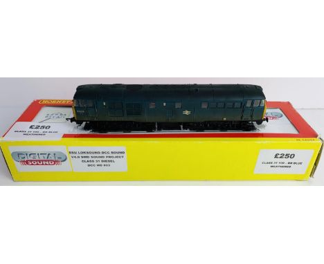 Hornby R2571 Class 31 BR Blue Loco DCC Digital Sound Fitted - Boxed P&amp;P Group 2 (£18+VAT for the first lot and £2+VAT for