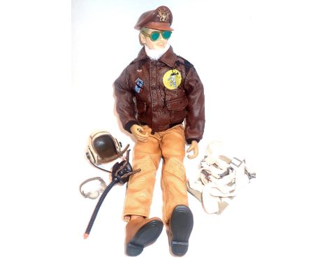 Dragon 1/6 scale action figurine, WWII USAAF bomber crew with nose art Stinky on reverse of jacket. P&amp;P Group 2 (£18+VAT 