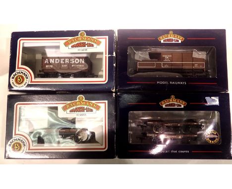 Four Bachmann wagons including Conflat x2, 20 ton Toad brake.  P&amp;P Group 1 (£14+VAT for the first lot and £1+VAT for subs
