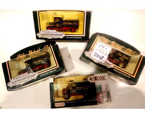 Four Corgi Lledo Eddie Stobart vintage vans P&amp;P group 2 (£18 for the first item and £2 for subsequent items) 
