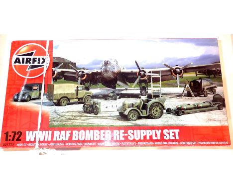 Airfix A05330 WWII RAF Bomber re-supply set 1/72 scale. P&amp;P Group 1 (£14+VAT for the first lot and £1+VAT for subsequent 