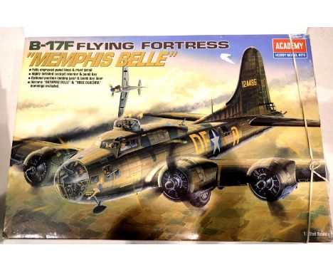 Academy 1/72 scale B-17F Flying Fortress Memphis Belle. P&amp;P Group 1 (£14+VAT for the first lot and £1+VAT for subsequent 