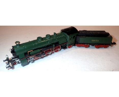 Arnold N gauge 2530, 4.6.2 and Bogie tender steam loco, green 3610, K Bay STS B Livery, boxed. P&amp;P Group 1 (£14+VAT for t