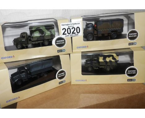 Oxford 1.76 Scale x 4 Mixed Military Vehicles. P&amp;P Group 2 (£18+VAT for the first lot and £2+VAT for subsequent lots) 