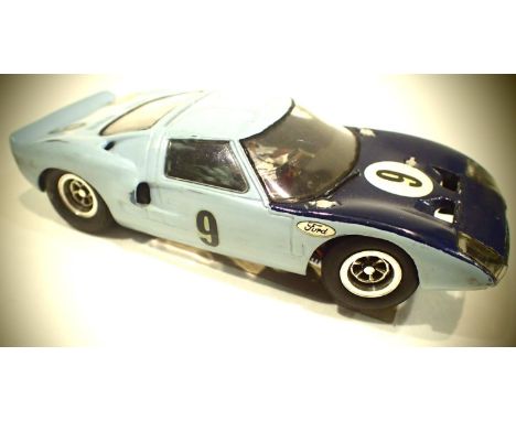 Vintage slot car, kit/scratch built, brass chassis and steering wheels. P&amp;P Group 1 (£14+VAT for the first lot and £1+VAT
