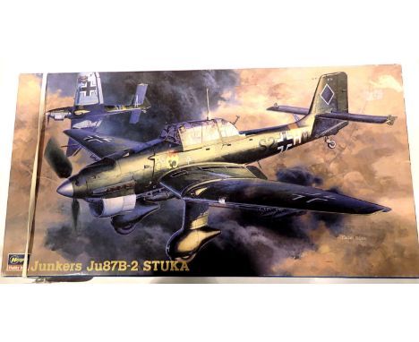 Hasegawa 1/48 scale Stuka plastic kit. P&amp;P Group 1 (£14+VAT for the first lot and £1+VAT for subsequent lots) 