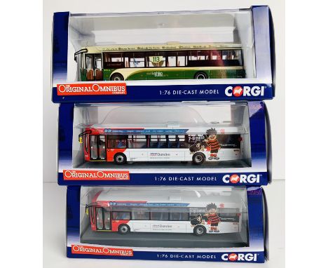 3x Corgi Omnibus 1:76 Buses - To Include: OM46705B Wright Eclipse 2 National Express, OM46703A Lothian, OM46705A National Exp