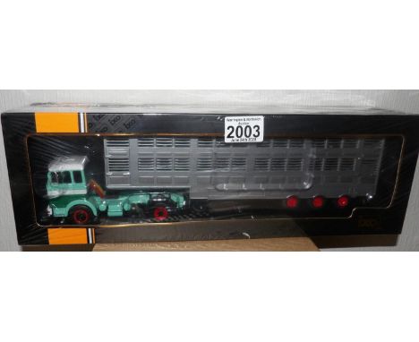 IXO 1.43 Scale Mercedes Benz LPS 1632 1970 Livestock Transporter. P&amp;P Group 1 (£14+VAT for the first lot and £1+VAT for s