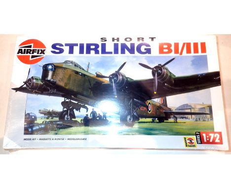 Airfix 07002 short stirling 1/72 kit, sealed. Airfix 05025 Sukhoi SO27 kit 1/72 scale. P&amp;P Group 1 (£14+VAT for the first