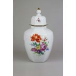 Meissen, große Deckelvase, 20. Jh.