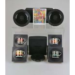 Ars mundi, 4 'Hundertwasser'-Sammeltassen mit UT sowie 2 Teller