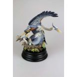 Hutschenreuther "The Challenge", Reiherpärchen mit Nest