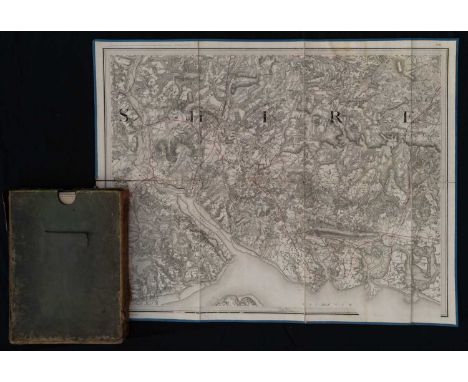Ordnance Survey Map, four linen backed large scale map sections incorporating part of the counties Dorset and Somerset, Londo