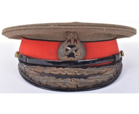 WW1 British Generals Peaked Cap Belonging to Sir William Pulteney GCVO, KCB, KCMG, DSO Commander of III Corps on the Western 