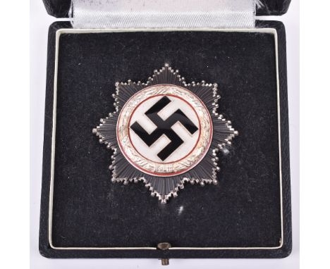 Third Reich German Cross (Deutsche Kreuz) in Silver with Original Box of Issue, superb example of a silver grade German Cross