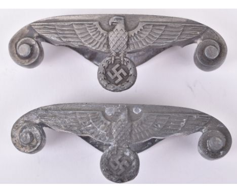 2x German Army Officers Dagger Cross Guards, much of the original finish has worn away. (2 items) 