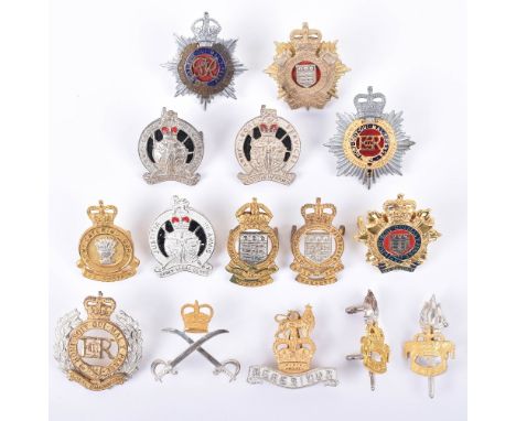 15x Officers Cap Badges, all being silver gilt examples, including Royal Corps of Transport, Army Physical Training Corps, Ar