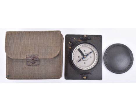 WW1 German Officers Field Compass, fine near mint example retaining all of its original field grey paint finish. Compass is h