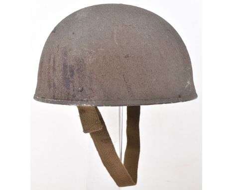 WW2 British Royal Armoured Corps Steel Combat Helmet, good example of the special pattern combat helmet as worn by members of