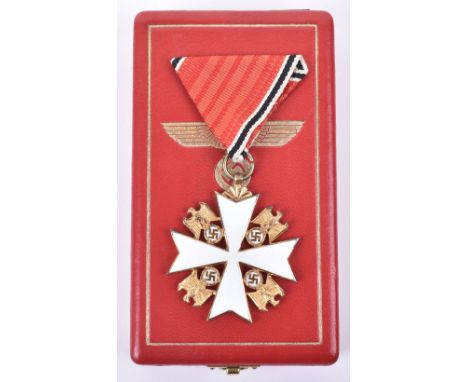 Third Reich Eagle Order 3rd Class Without Swords, fine example of the gilt and enamel award fitted with Austrian pattern ribb