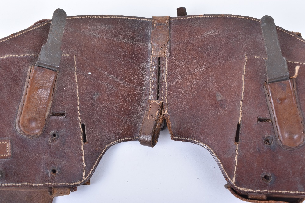 Rare Pair of Victorian Cavalry Officers Pistol Holsters, brown leather