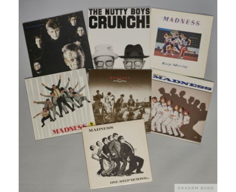Seven albums by the band Madness including One Step Beyond, The Rise and Fall, 7, Utter Madness, Mad not Mad, Keep Moving and