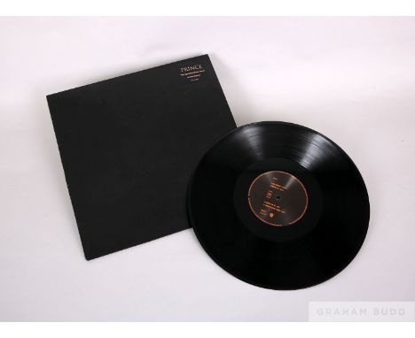 Prince - The Black Album limited edition vinyl, with a plain black cover and inner sleeve, peach sticky label in top right ha