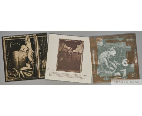 Three albums by The Pixies including Come on Pilgrim, Surfer Rosa and Doolittle, Surfer Rosa has its original printed inner s