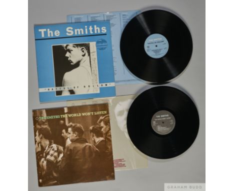 Two first pressing albums by The Smiths including Hatful of Hollow and The World Wont Listen,  "Hatful" has the Garrod and Lo