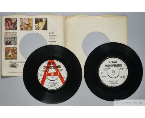 Two Procul Harum demonstration copies of Homburg and Quite Rightly So, RZ 3003 and RZ3007,    Columbia Records, white labels,