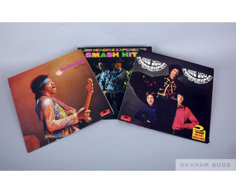 Three albums from the Jimi Hendrix Experience, including an early stereo pressing of Smash Hits, an early pressing of Isle of