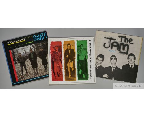 Three albums by The Jam including In The City, The Gift and Snap, In The City has its original poly lined inner sleeve, The G