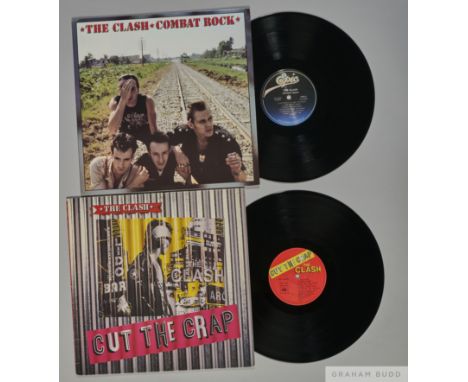 Two albums by The Clash including Combat Rock and Cut the Crap, Combat Rock is an American issue on the Epic label and Cut th