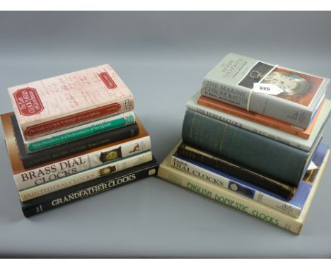 Horological Books - thirteen publications including six by Brian Loomes, including a signed copy of 'Grandfather Clocks & The