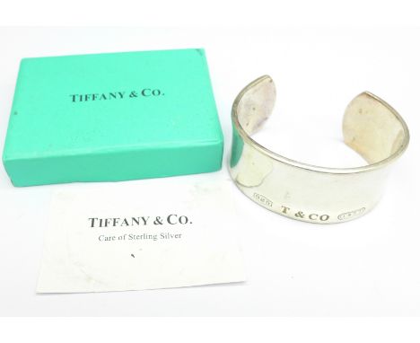 A Tiffany &amp; Co. silver bangle 