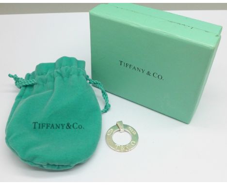 A Tiffany &amp; Co. pendant, with box 