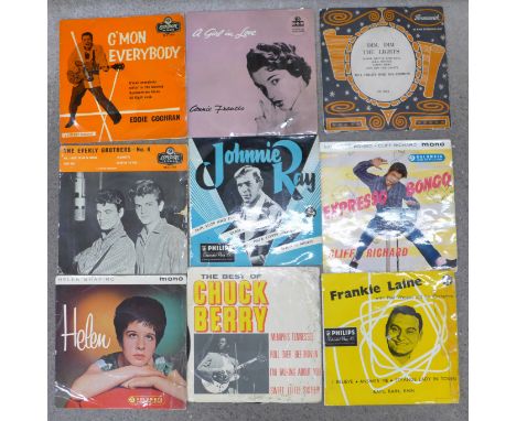 Rock 'n' Roll EP's including Eddie Cochran, Bill Haley, Buddy Holly, Chuck Berry, Johnny Ray, etc. (16) 