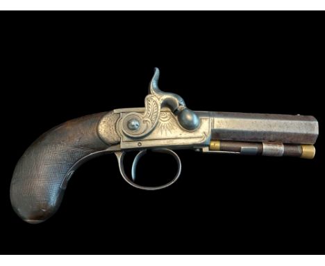 M&amp;J Pattison of Dublin An Irish 24-Bore Percussion Box Lock Overcoat Pistol by M&amp;J Pattison, Dublin, c1822-1826. A si