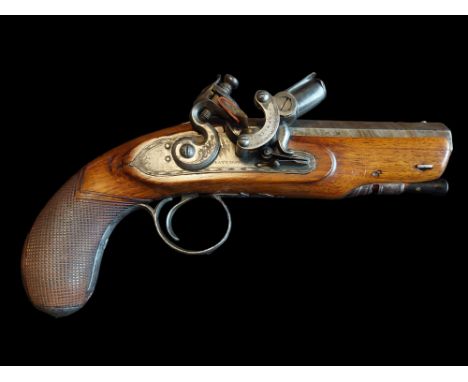 Thomas Pattison &amp; Co. of Dublin A Very Rare Irish 10.5-Bore (0.766") Self-Priming Flintlock Pistol by Thomas Pattison &am