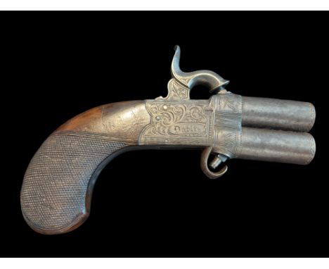 Wm &amp; Jn Rigby of Dublin An Irish 36-Bore Box lock Percussion Turn-Over Pistol by William &amp; John Rigby, Dublin. Rigby 