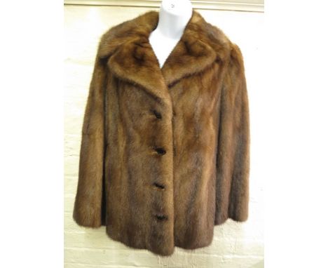 Grosvenor, London - mink jacket with button front, retailed by Harrods