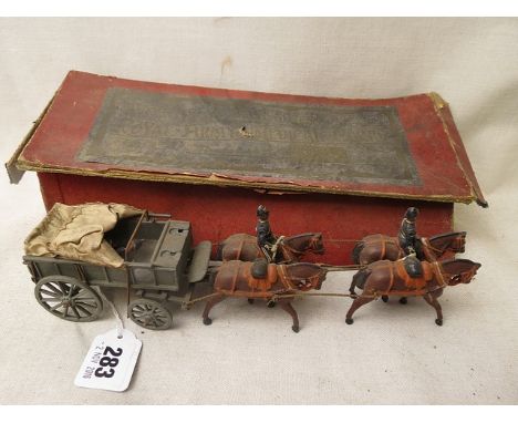 Britains Royal Army Medical Corps (Red Cross) model of an ambulance, in original box, model, 10 2/8 long