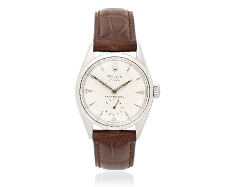 Rolex. A stainless steel manual wind wristwatchModel: OysterReference: 6246Date: Circa 1955Movement: 15-jewel Cal.700 manual 