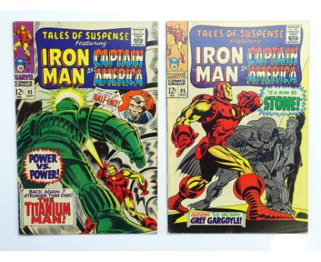 TALES OF SUSPENSE # 93 &amp; 95 (Group of 2) - (1967 - MARVEL - Cents Copy) - Includes Nick Fury, Titanium Man, Grey Gargoyle